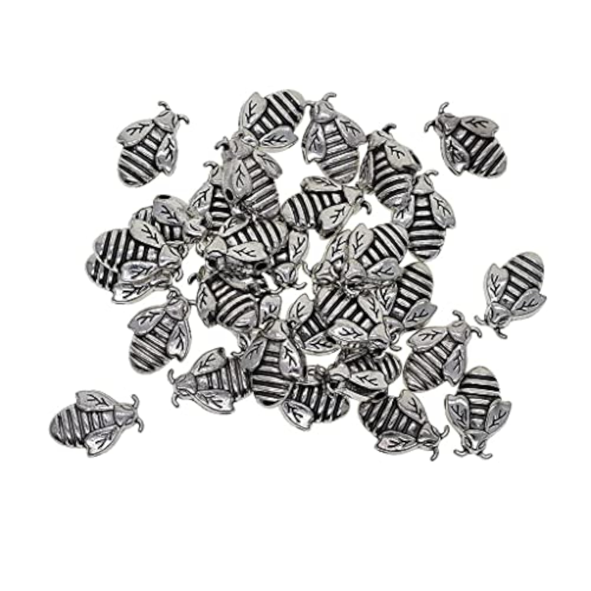 30 Pieces Tibetan Silver Spacer Charm Beads for DIY Jewelry Making
